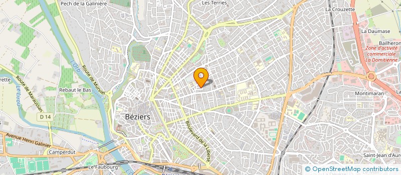 localisation de l'entreprise MADAME CATHERINE VERDOUX  BEZIERS
