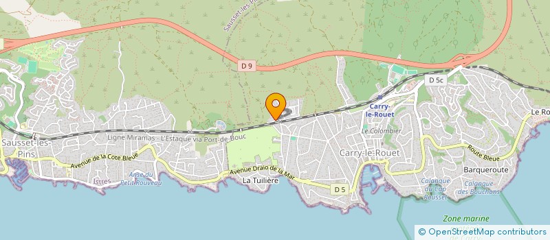 localisation de l'entreprise MADAME CATHERINE VERGNE  CARRY-LE-ROUET