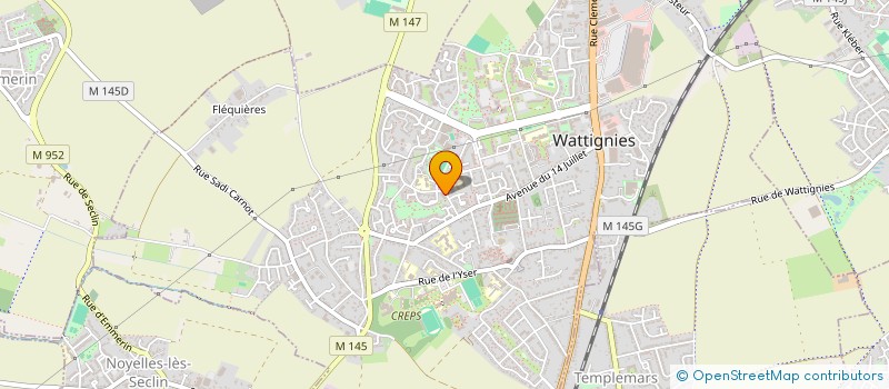 localisation de l'entreprise MADAME CATHERINE VERHELLE  WATTIGNIES