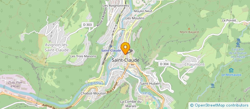 localisation de l'entreprise MADAME CATHERINE VERNATON  SAINT-CLAUDE