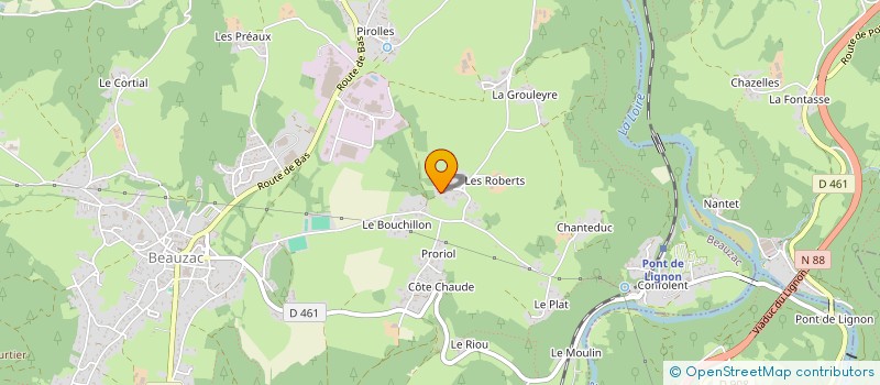 localisation de l'entreprise MADAME CATHERINE VERNAY  BEAUZAC