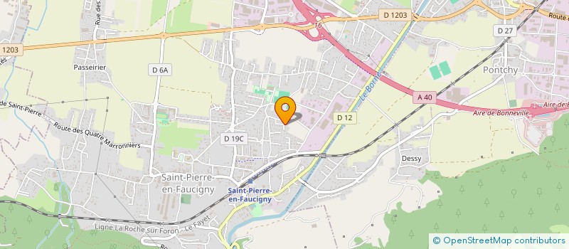 localisation de l'entreprise MADAME CATHERINE VEZ  SAINT-PIERRE-EN-FAUCIGNY