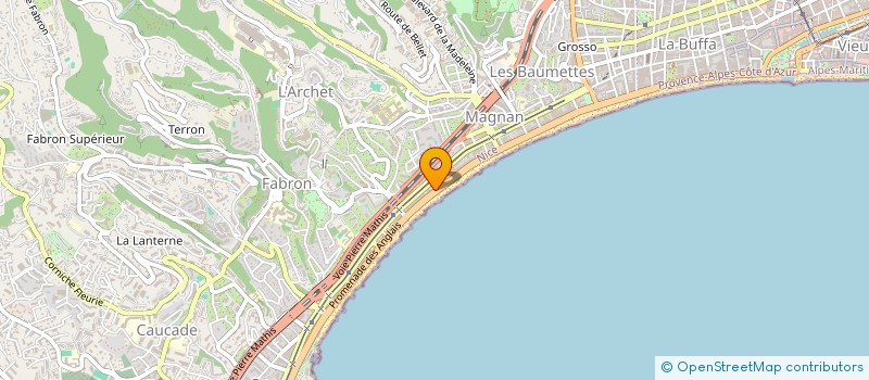 localisation de l'entreprise MADAME CATHERINE VIAUD à NICE