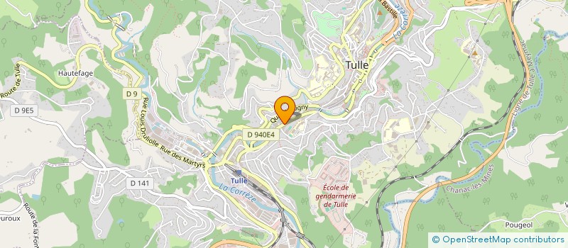 localisation de l'entreprise MADAME CATHERINE VIGEON  TULLE