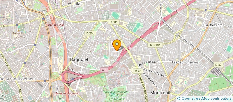 localisation de l'entreprise MADAME CATHERINE VIGON à BAGNOLET