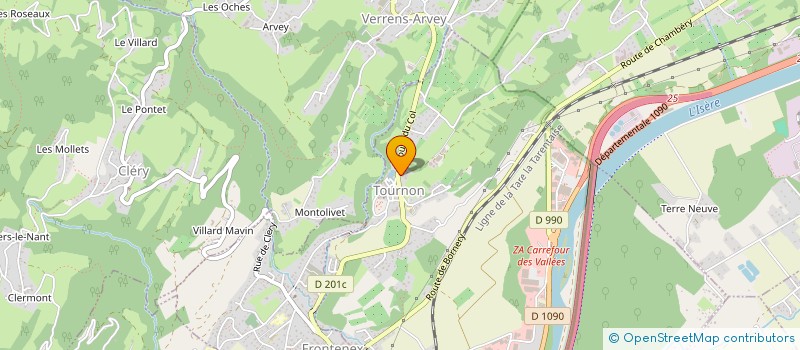 localisation de l'entreprise MADAME CATHERINE VIGUET-CARRIN  TOURNON