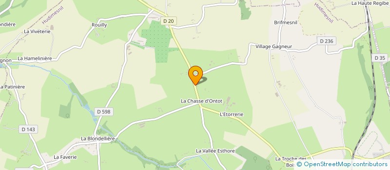 localisation de l'entreprise MADAME CATHERINE VINCENT  HUDIMESNIL