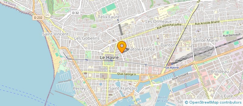 localisation de l'entreprise MADAME CATHERINE VINCENT  LE HAVRE