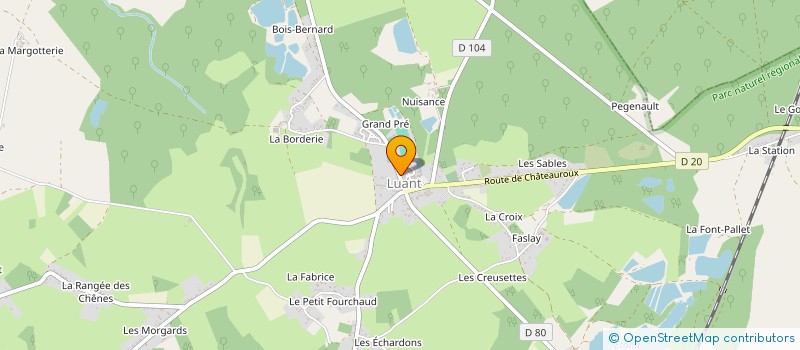 localisation de l'entreprise MADAME CATHERINE VIOLLET à LUANT