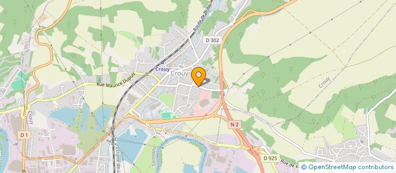 localisation de l'entreprise MADAME CATHERINE VISBECQ  CROUY