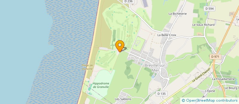 localisation de l'entreprise MADAME CATHERINE VIVIER  BREVILLE-SUR-MER