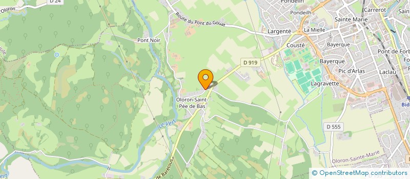 localisation de l'entreprise MADAME CATHERINE VOISIN  OLORON-SAINTE-MARIE