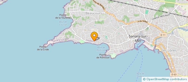 localisation de l'entreprise MADAME CATHERINE VUIDEPOT à SANARY-SUR-MER