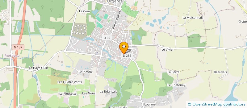 localisation de l'entreprise MADAME CATHERINE WAGNER à ORGERES