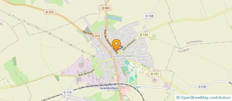 localisation de l'entreprise MADAME CATHERINE WALLET  GRANDVILLIERS