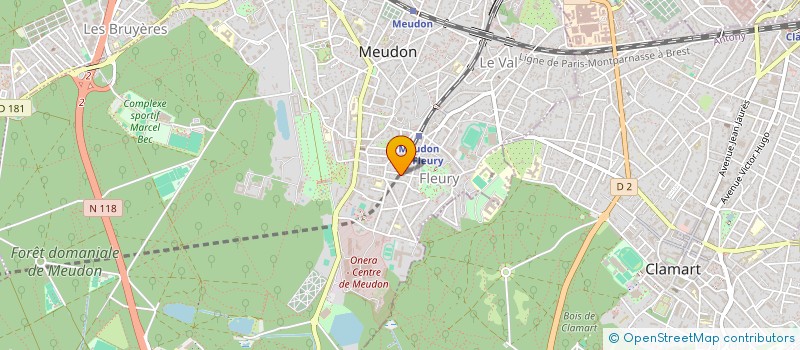 localisation de l'entreprise MADAME CATHERINE WARME  MEUDON