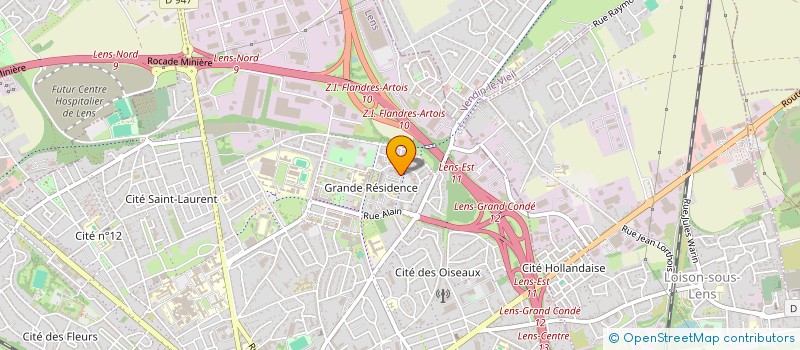 localisation de l'entreprise MADAME CATHERINE WATTIEZ  LENS