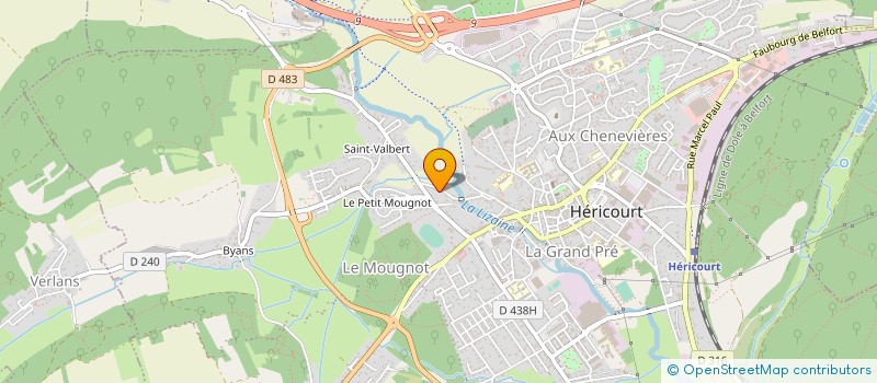 localisation de l'entreprise MADAME CATHERINE WEBER  HERICOURT