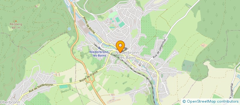 localisation de l'entreprise MADAME CATHERINE WEISSGERBER  NIEDERBRONN-LES-BAINS