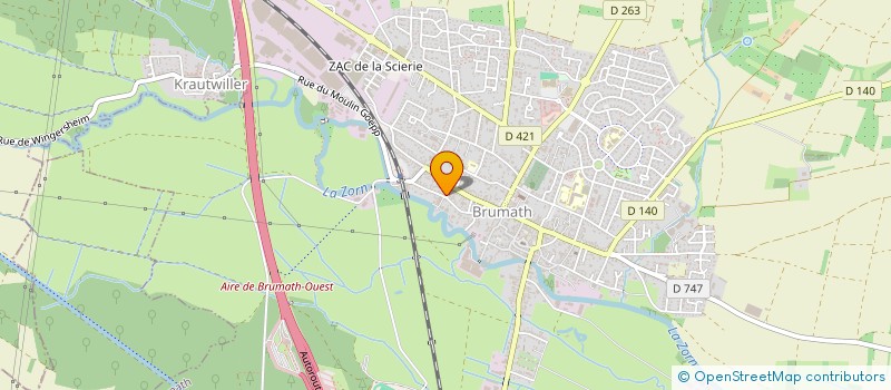 localisation de l'entreprise MADAME CATHERINE WERNERT  BRUMATH