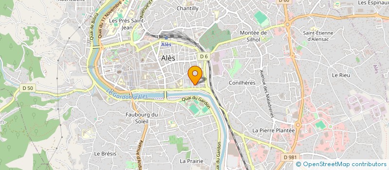 localisation de l'entreprise MADAME CATHERINE WIOT  ALES