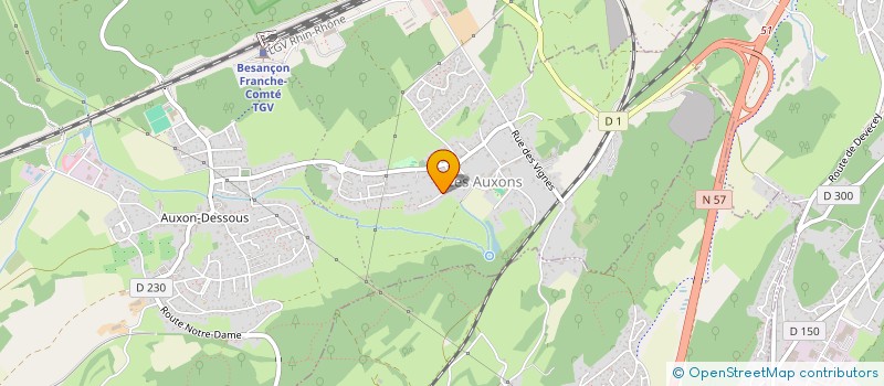 localisation de l'entreprise MADAME CATHERINE WITZEL  LES AUXONS