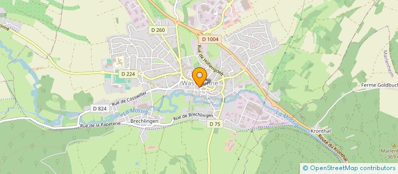 localisation de l'entreprise MADAME CATHERINE WOLFF à WASSELONNE