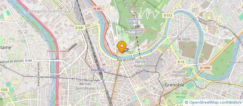 localisation de l'entreprise MADAME CATHERINE YDRAUT à GRENOBLE