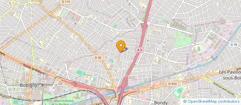 localisation de l'entreprise MADAME CATHERINE YORO  BONDY