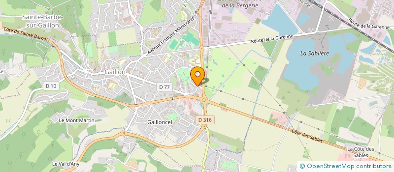 localisation de l'entreprise MADAME CATHERINE YVERNEL  GAILLON