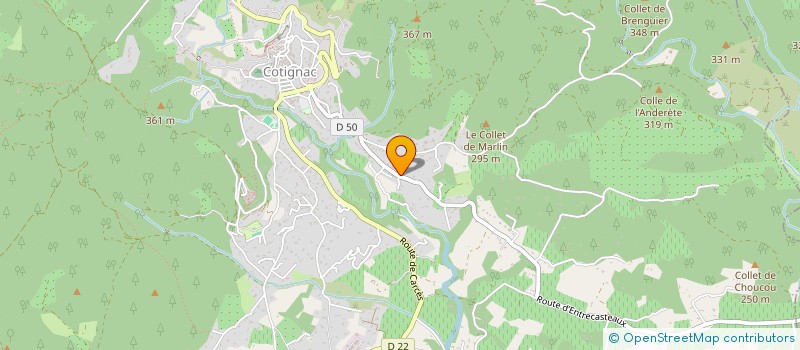 localisation de l'entreprise MADAME CATHERINE ZIMMERMANN  COTIGNAC