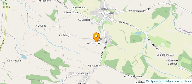 localisation de l'entreprise MADAME CATHIA CHAMPRENAULT  MONTAUT-LES-CRENEAUX