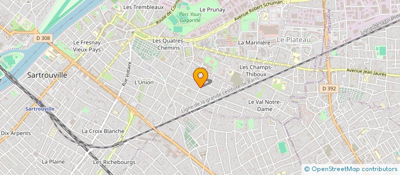localisation de l'entreprise MADAME CATHIA THERY  SARTROUVILLE