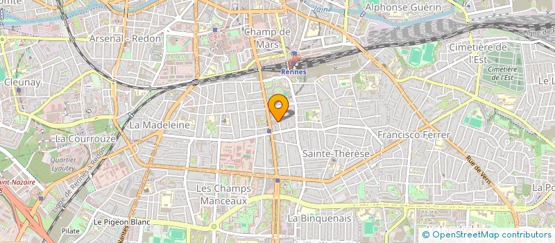 localisation de l'entreprise MADAME CATHIE BERTIN  RENNES