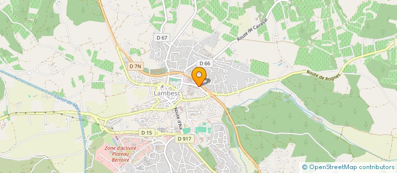 localisation de l'entreprise MADAME CATHIE DURET  LAMBESC