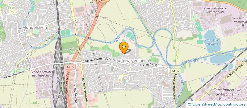 localisation de l'entreprise MADAME CATHIE ELSAESSER  SOUFFELWEYERSHEIM