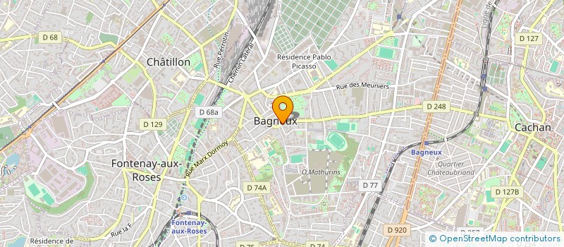 localisation de l'entreprise MADAME CATHIE LOUIS  BAGNEUX
