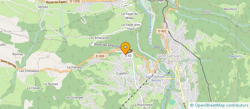 localisation de l'entreprise MADAME CATHIE MARIE PIERRE PRUVOT  SAINT-GERVAIS-LES-BAINS