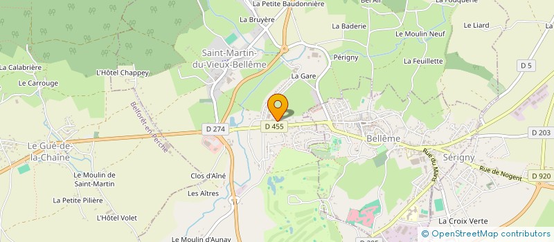 localisation de l'entreprise MADAME CATHLEEN LUSSEAU à ST MARTIN DU VIEUX BELLEME