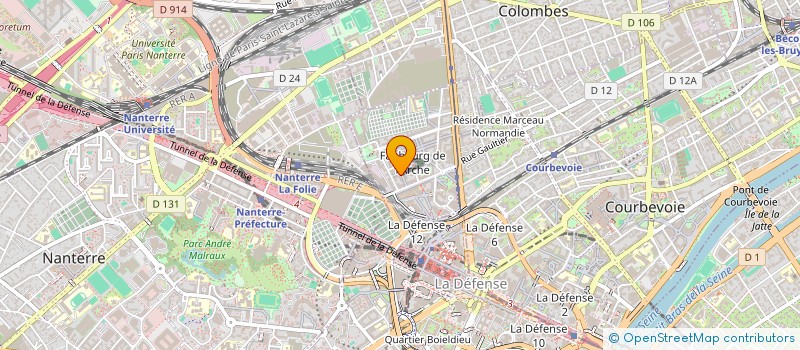 localisation de l'entreprise MADAME CATHLEEN MONDESIR  COURBEVOIE