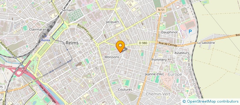 localisation de l'entreprise MADAME CATHRYN BOUDIAK à REIMS