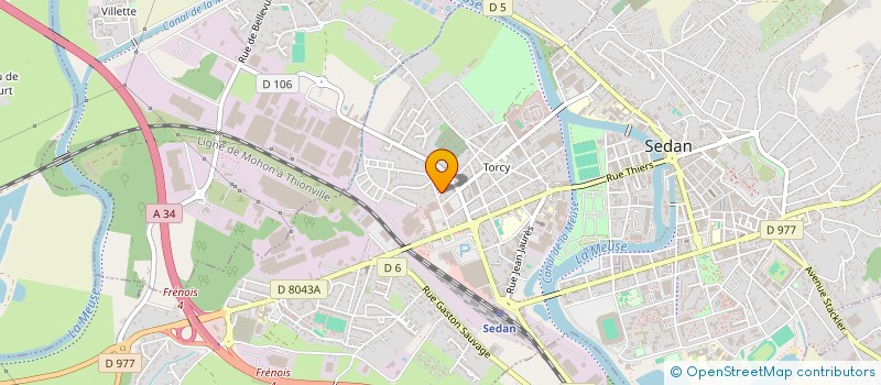 localisation de l'entreprise MADAME CATHY ALEXANDRE  SEDAN