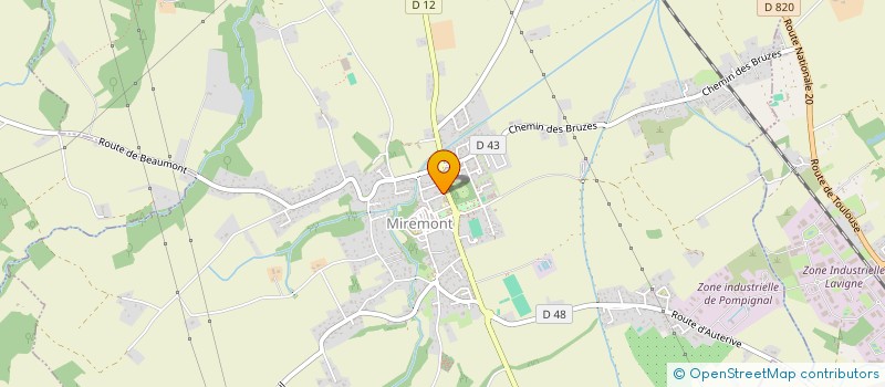 localisation de l'entreprise MADAME CATHY AUGUSTIN  MIREMONT