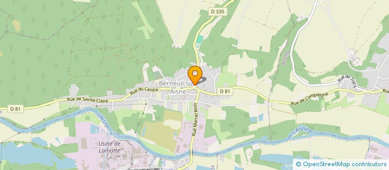 localisation de l'entreprise MADAME CATHY BARRE  BERNEUIL-SUR-AISNE