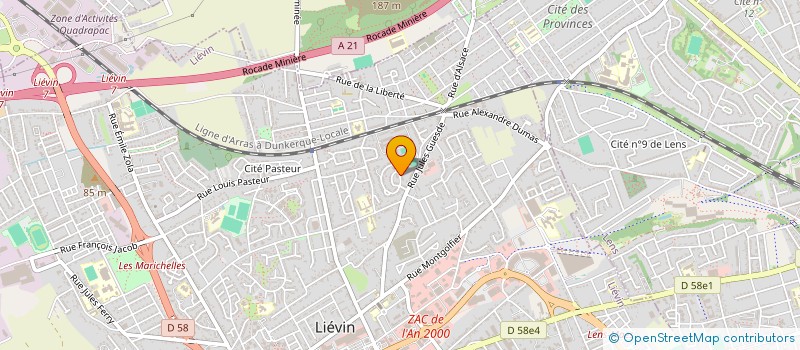 localisation de l'entreprise MADAME CATHY BEAURAIN  LIEVIN