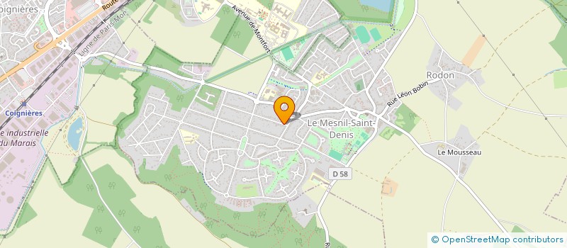 localisation de l'entreprise MADAME CATHY BENSADOUN  LE MESNIL-SAINT-DENIS