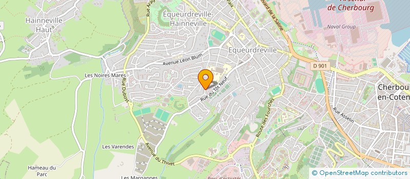 localisation de l'entreprise MADAME CATHY BINET  CHERBOURG-EN-COTENTIN