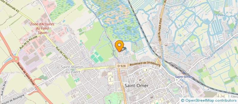 localisation de l'entreprise MADAME CATHY BINET  SAINT-OMER