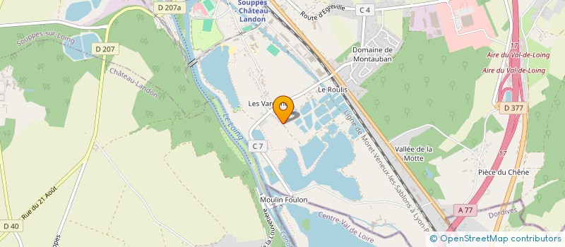 localisation de l'entreprise MADAME CATHY BODEREAU  SOUPPES-SUR-LOING