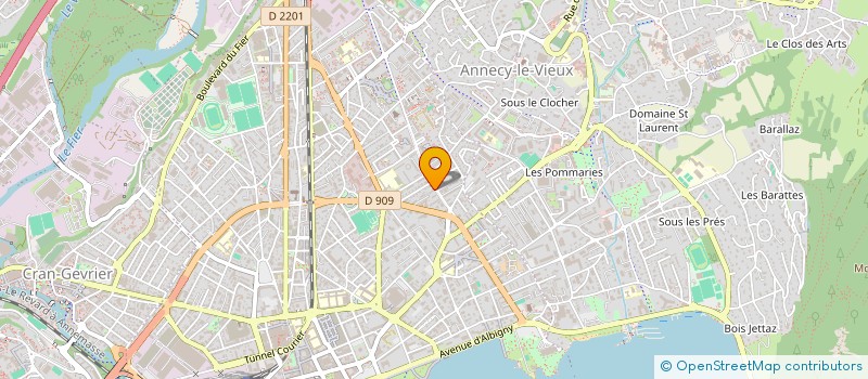 localisation de l'entreprise MADAME CATHY BOLLENGIER à ANNECY